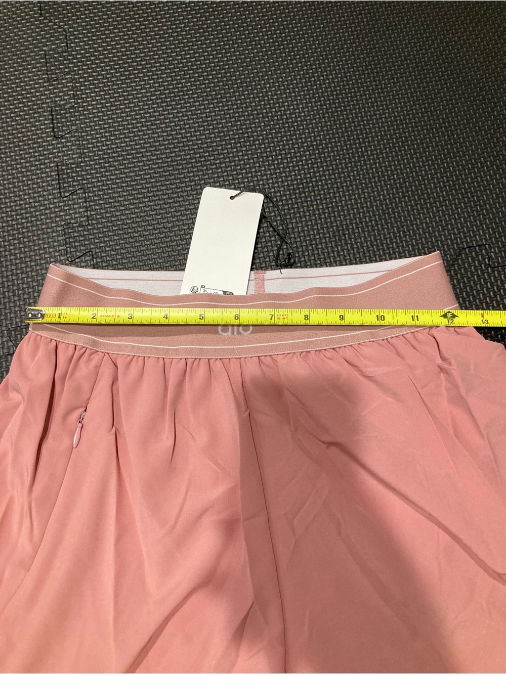 ALO Women's Pink Athletic Pull-On High-Waisted Shorts - Picture 5 of 6